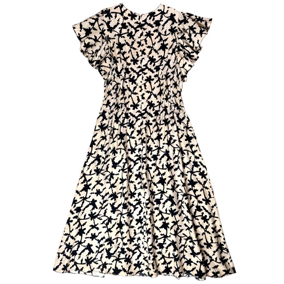 ULLA JOHNSON Floral Printed Anais Midi Dress - Picture 10 of 15